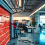 Fire-Rated Garage Door Installation for Commercial Buildings in Anaheim