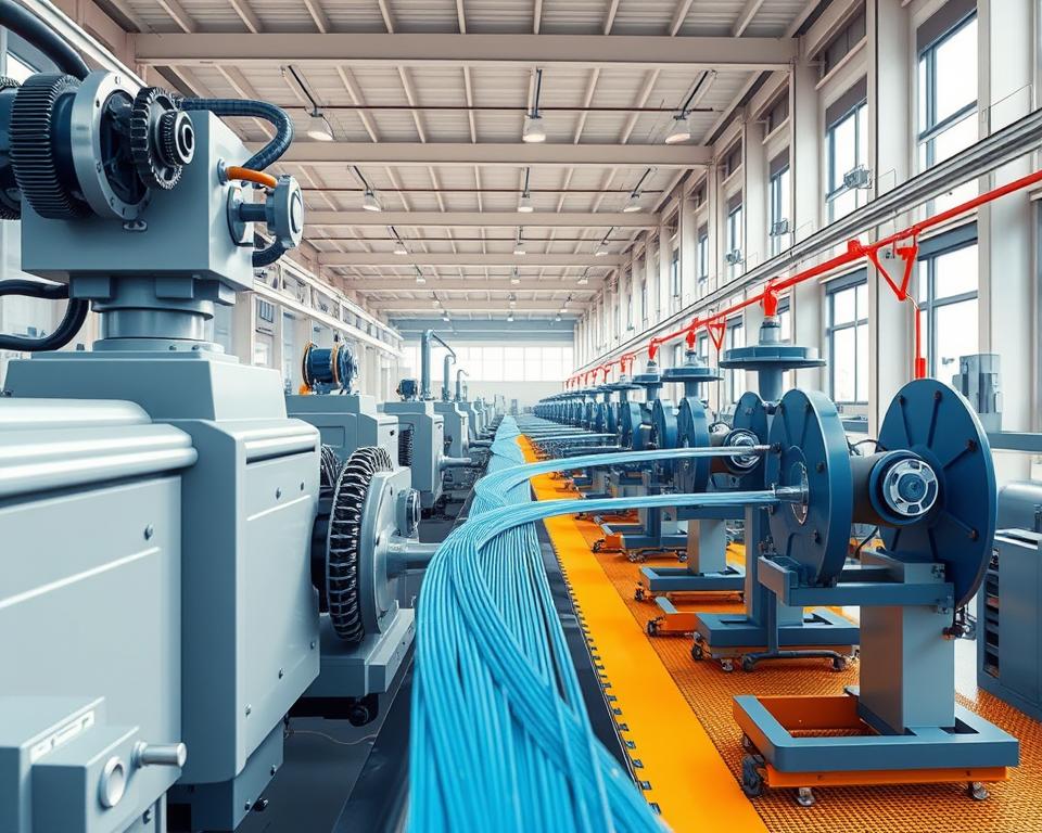 Inspecting Rollers on SZ Stranding Lines